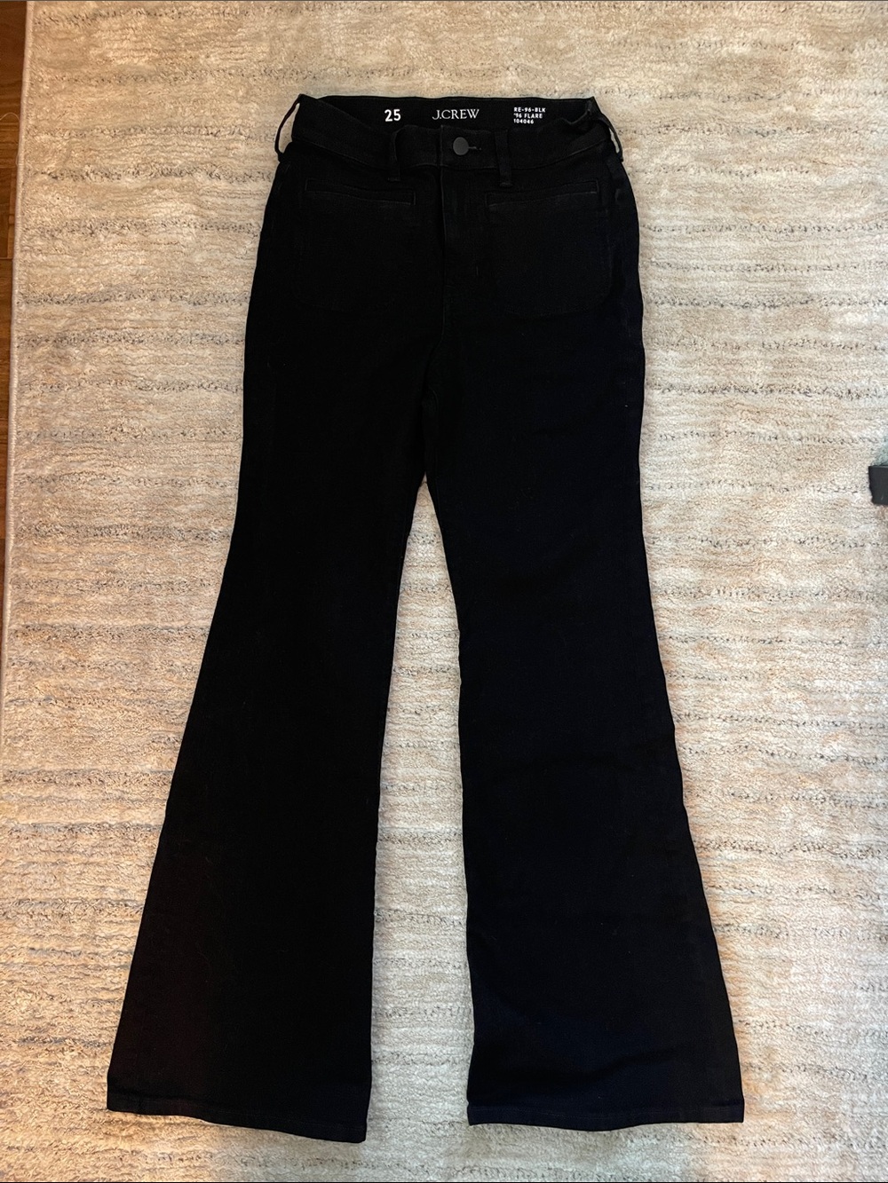 J. Crew Women's Black Flare Jeans